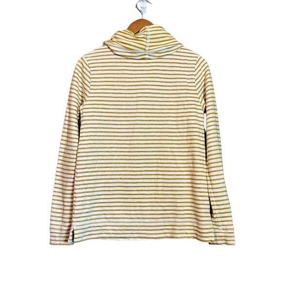 J. Crew metallic striped cowl neck sweater. Size small - Picture 7 of 8